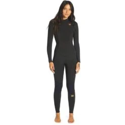 Combinaison Intégrale Manches Longues Billabong Synergy GBS 3/2 Front Zip 2023 Wild Black