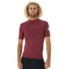Top Manches Courtes Rip Curl Dawn Patrol Perf S/S UV Maroon Marle -Rip Curl Soldes Boutique 1eb780919e3390af500546144a0b5298d030c65a E23RCRLWAT3366794 0