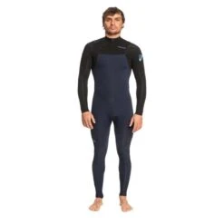 Combinaison Intégrale Manches Longues Quiksilver Everyday Sessions 4/3 Front Zip 2023 Dark Navy Black