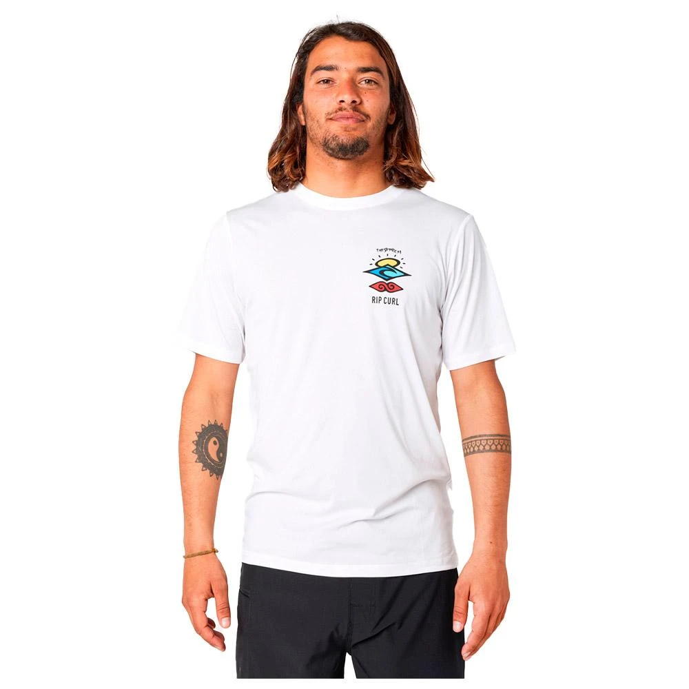 Top Manches Courtes Rip Curl Icons Surflite White 3 Top Manches Courtes Rip Curl Icons Surflite White