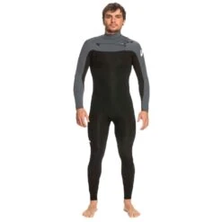 Combinaison Intégrale Manches Longues Quiksilver Everyday Sessions 4/3 Front Zip 2023 Black Gun Metal