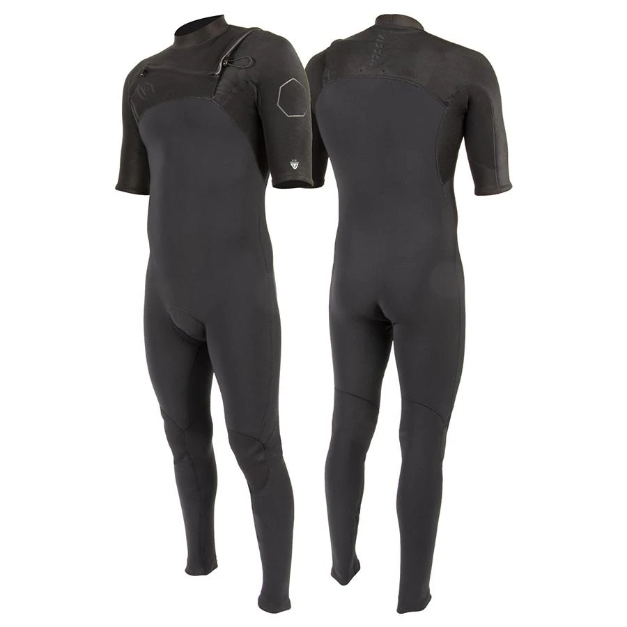 Combinaison Intégrale Manches Courtes Vissla High Seas II 2/2mm Front Zip 2023 - Stealth 3 Combinaison Intégrale Manches Courtes Vissla High Seas II 2/2mm Front Zip 2023 - Stealth