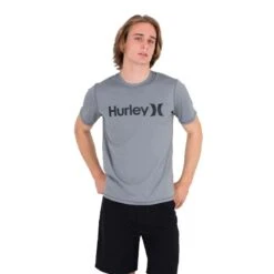 Top Manches Courtes Hurley Surf Tee Hybrid SS - Grey