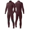 Combinaison Intégrale Manches Longues Vissla Seven Seas 3/2 Chest Zip 2022 - Wine