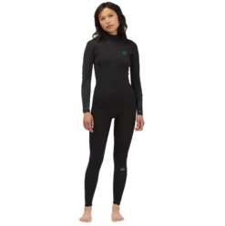 Combinaison Intégrale Manches Longues Billabong Synergy GBS 3/2 Back Zip 2022 - Black Palms