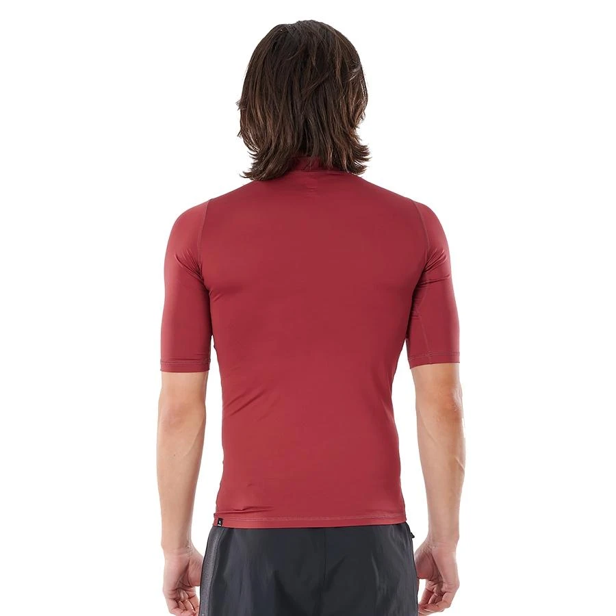 Top Manches Courtes Rip Curl Lycra Corpo S/SL - Maroon 5 Top Manches Courtes Rip Curl Lycra Corpo S/SL - Maroon – Image 3