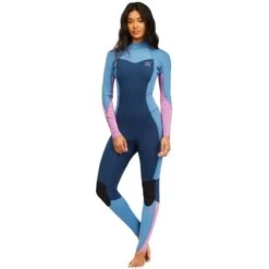 Combinaison Intégrale Manches Longues Billabong Femme Synergy 5/4 Back Zip- River -