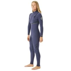 Combinaison Intégrale Manches Longues Rip Curl E Bomb 4/3 No Zip Femme Slate