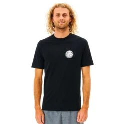 Top Manches Courtes Rip Curl Icon Of Surf Black